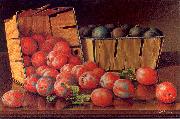 Prentice, Levi Wells Baskets of Plums on a Tabletop Germany oil painting reproduction